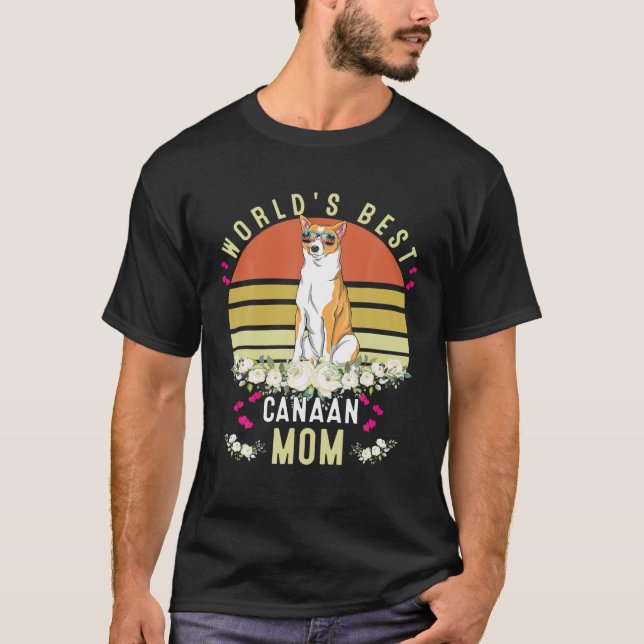 World'S Best Canaan Mom Dog Mama Funny T-Shirt (Front)