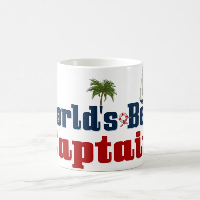 Worlds Best Captain Coffee Mug (Center)