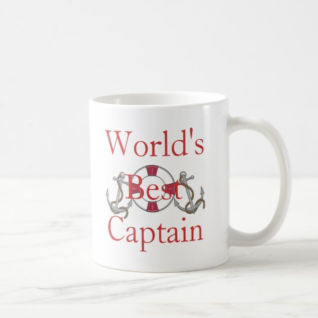 World's Best Captain Coffee Mug (Right)