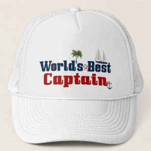 Worlds Best Captain Trucker Hat