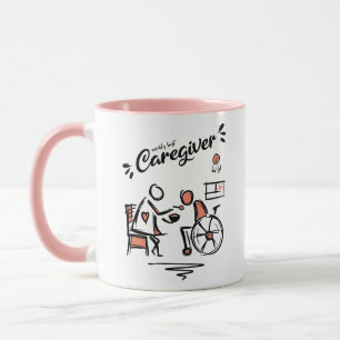 World's best Caregiver & Person in Wheelchair Mug