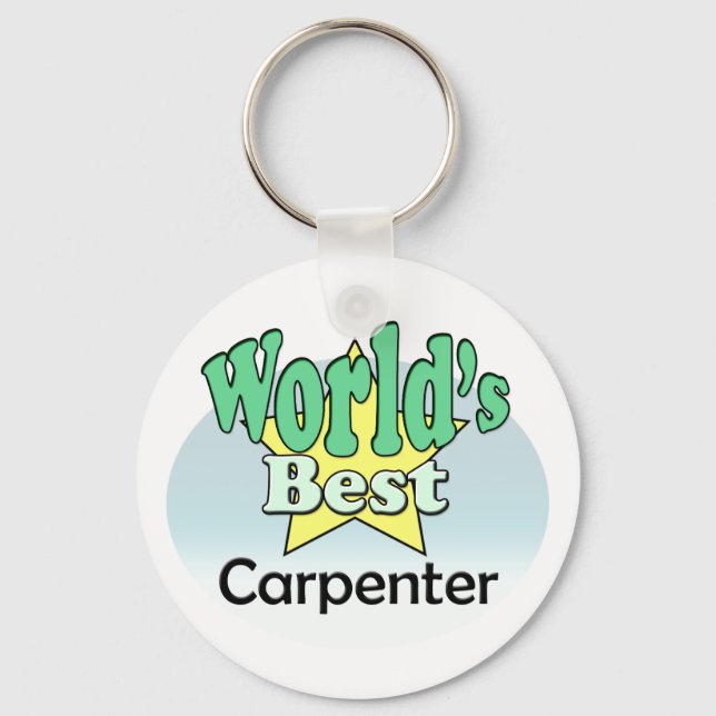 World's Best Carpenter Key Ring (Front)