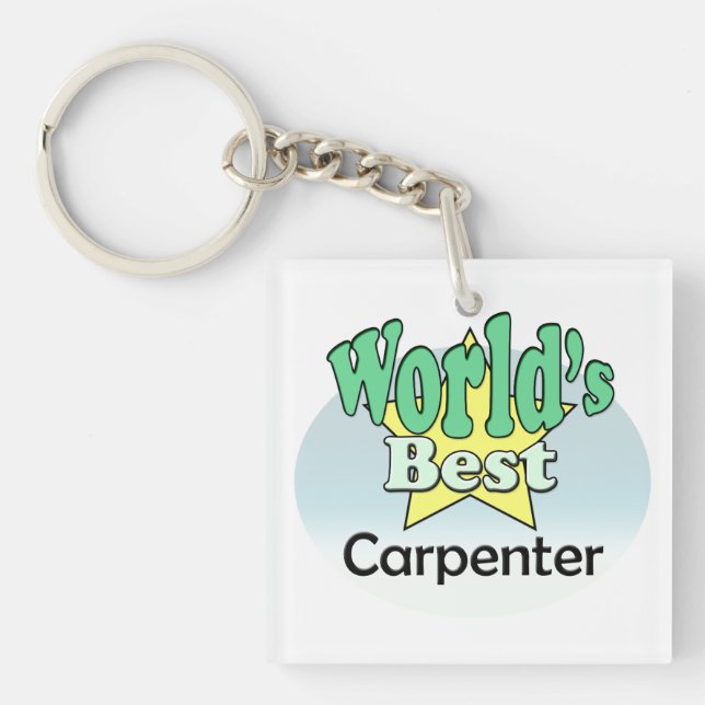 World's Best Carpenter Key Ring (Front)