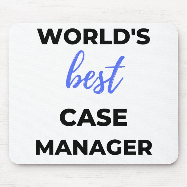 World's Best Case Manager 2 Mouse Pad (Front)