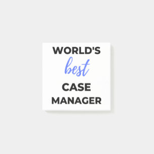 World's Best Case Manager 2 Post-it Notes
