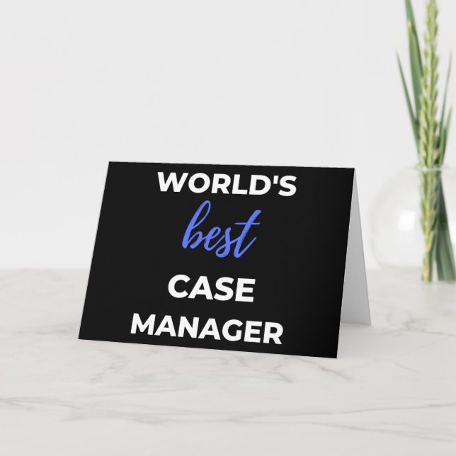 World's Best Case Manager Card (Front)