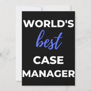 World's Best Case Manager Thank You Card