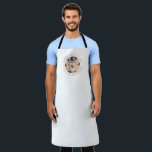 World's Best Cat Dad Elegant Simple Custom Photo Apron<br><div class="desc">This simple and classic design is composed of serif typography and add a custom photo.</div>