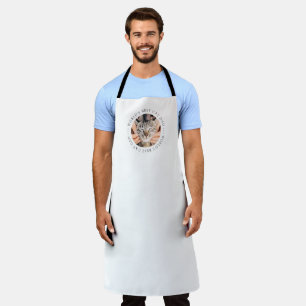 World's Best Cat Dad Elegant Simple Custom Photo Apron
