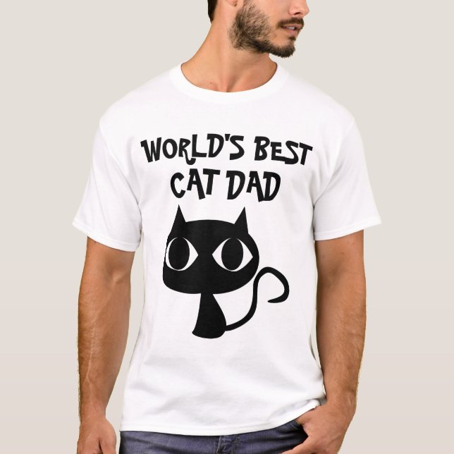 World's Best Cat Dad, T-shirts (Front)
