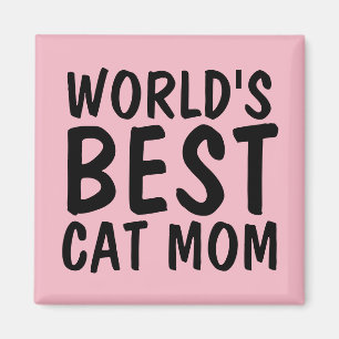 WORLD'S BEST CAT MOM Fridge Magnets