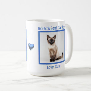 World's Best Cat Mom Personalize Coffee Mug