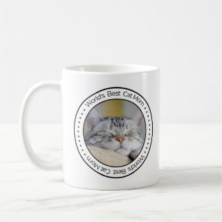 World's Best Cat Mum Classic custom Photo Coffee Mug