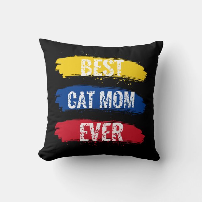 World's Best Cat Mum Cushion (Front)