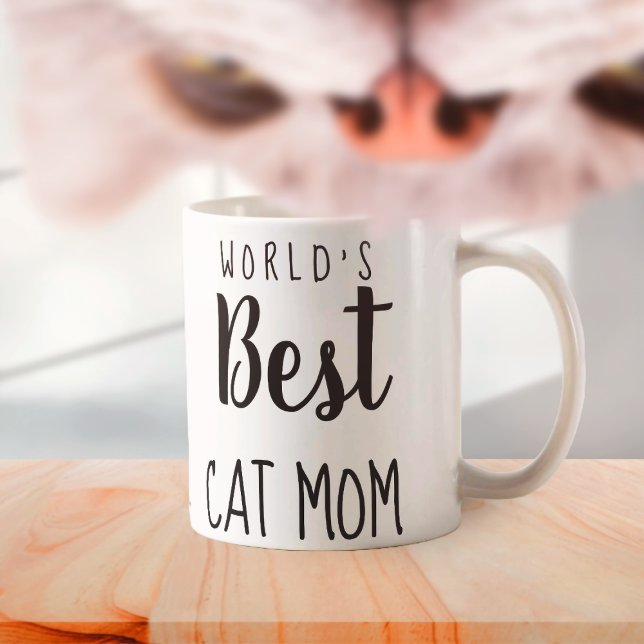 World's Best Cat Mum - Customisable Coffee Mug (Creator Uploaded)