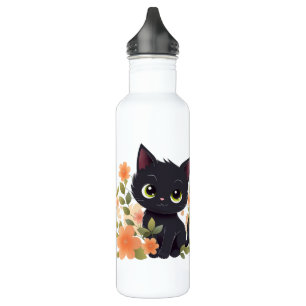 World's Best Cat Mum Cute Black Kitten 710 Ml Water Bottle