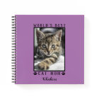 World's Best Cat Mum Paw Prints Pet Photo Purple