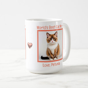 World's Best Cat Mum Personalise (Munchkin) Coffee Mug