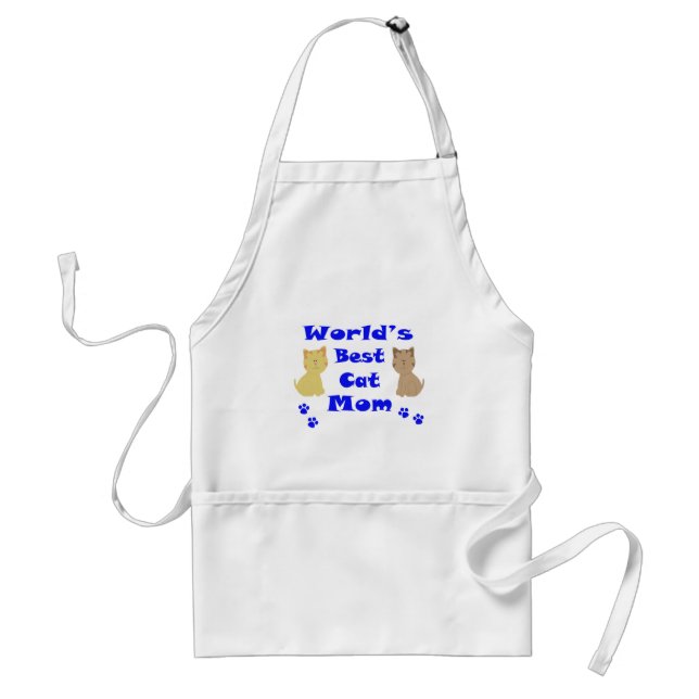 World's Best Cat Mum Standard Apron (Front)