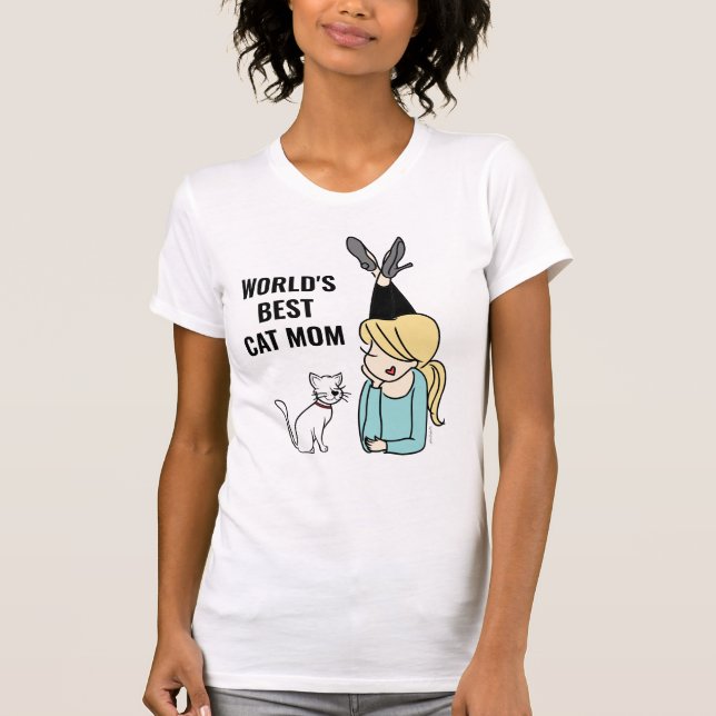 World's Best Cat Mum T-Shirt (Front)