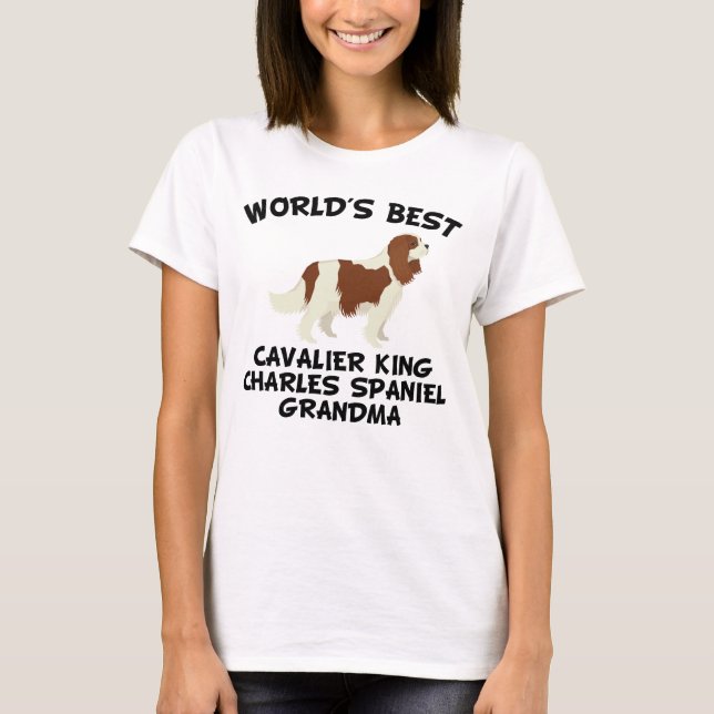 World's Best Cavalier King Charles Spaniel Grandma T-Shirt (Front)