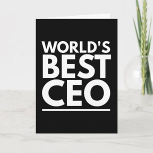 Worlds Best CEO Card