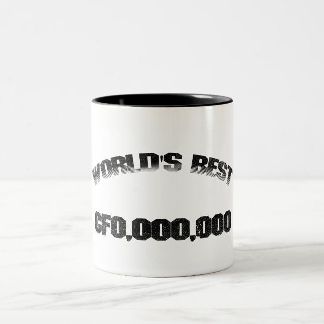 World's Best CFO,000,000 Two-Tone Coffee Mug (Center)