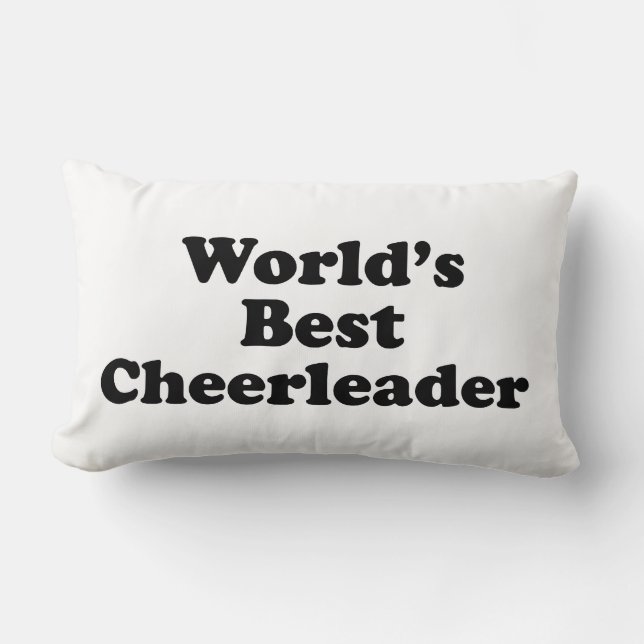 World's Best Cheerleader Lumbar Cushion (Front)