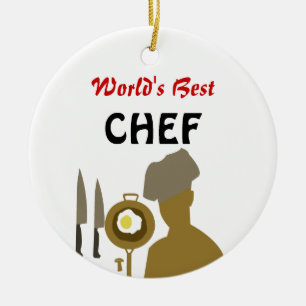 World's Best Chef, Best cook, Best culinary Ceramic Ornament