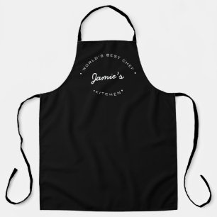 World's Best Chef Modern Typography Personalised Apron