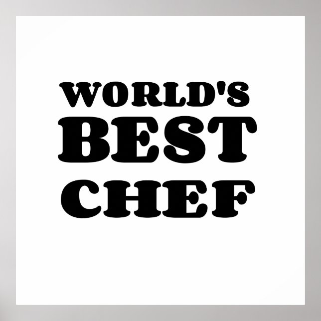 WORLD'S BEST CHEF POSTER (Front)