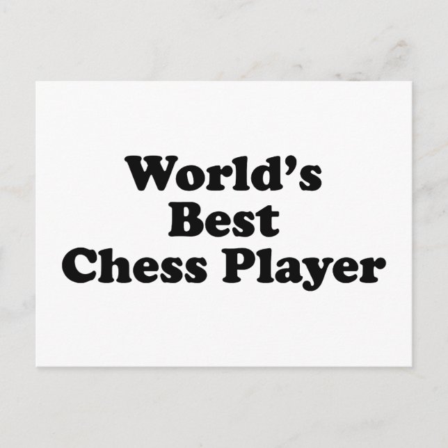 World's Best Chess Player Postcard (Front)