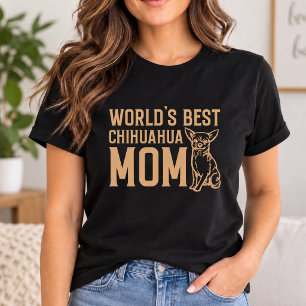 World's Best Chihuahua Mum T-Shirt - Black