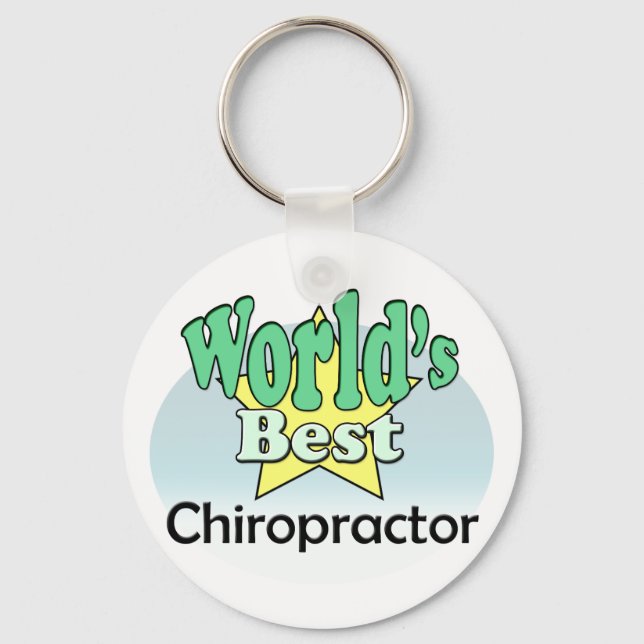 World's Best Chiropractor Key Ring (Front)