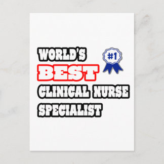 World's Best Clinical Nurse Specialist Postcard