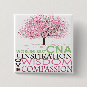 World's Best CNA Gifts 15 Cm Square Badge