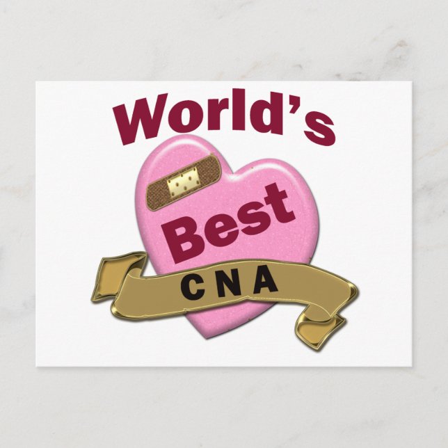 World's Best CNA Postcard (Front)