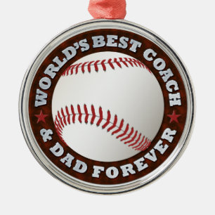 World's Best Coach & Dad 1 Ornament
