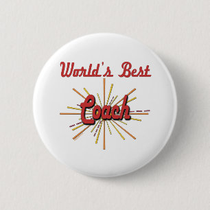 World's Best Coach Gifts 6 Cm Round Badge