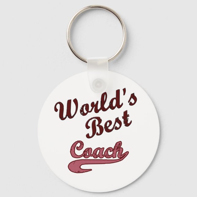 World's Best Coach Key Ring (Front)