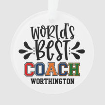 World's Best COACH Ornament