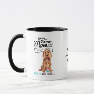 World's BEST COCKER SPANIEL DOG MOM Personalised Mug