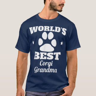 World's Best Corgi Grandma Dog Lover  T-Shirt