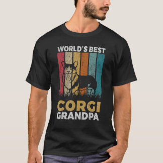Worlds best Corgi Grandpa T-Shirt