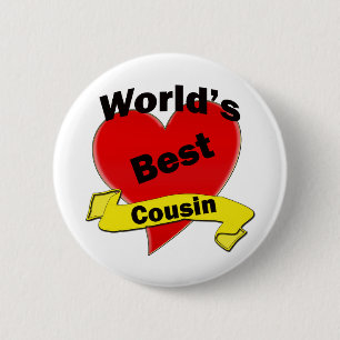 World's Best Cousin 6 Cm Round Badge