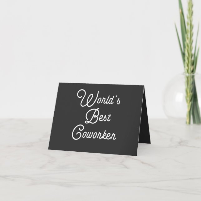 World's Best Coworker Card (Front)