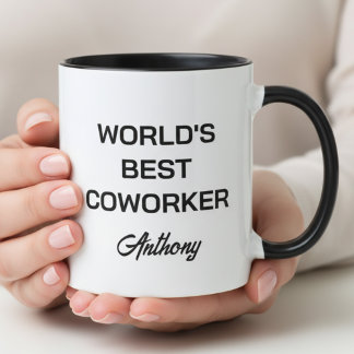 World's Best Coworker Custom Name Personalized  Mug