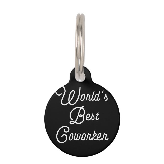 World's Best Coworker Pet Tag (Front)
