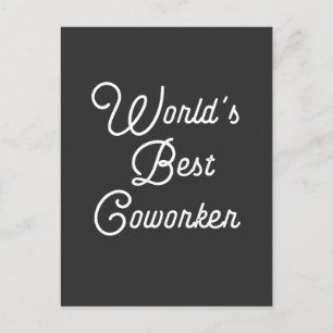 World's Best Coworker Postcard