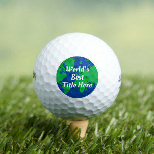Worlds Best Custom Title Script Globe Golf Balls
